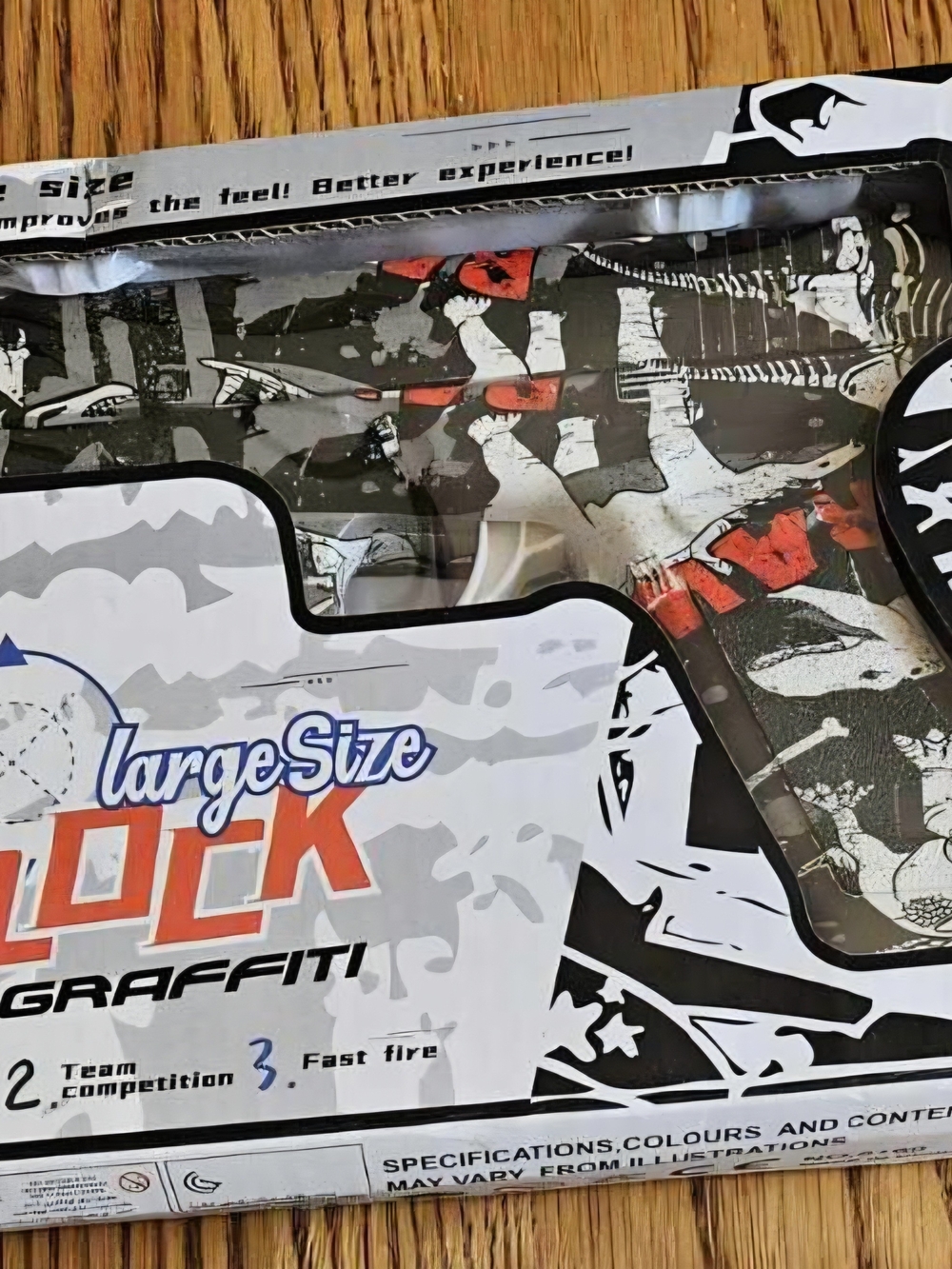 Large Size Glock Graffiti Toy Blaster – New in Box